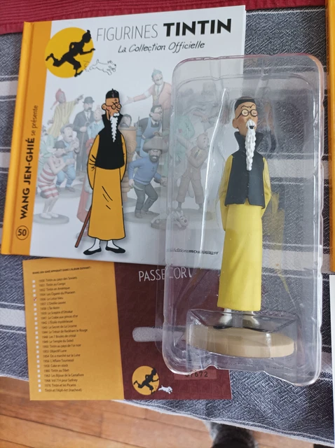 FIGURINE TINTIN COLLECTION OFFICIELLE WANG JEN GHIE NEUF NUMERO 50