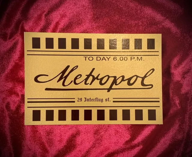 Demons Replica Metropol Ticket Prop