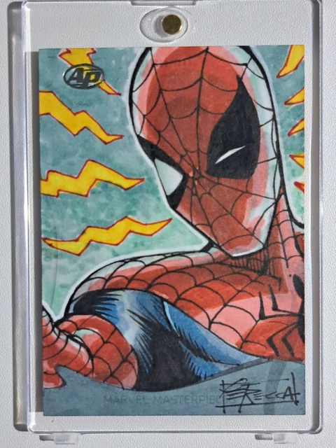 2022 Marvel Masterpieces Upper Deck  Spiderman Sketch Card 1/1  Artist Proof
