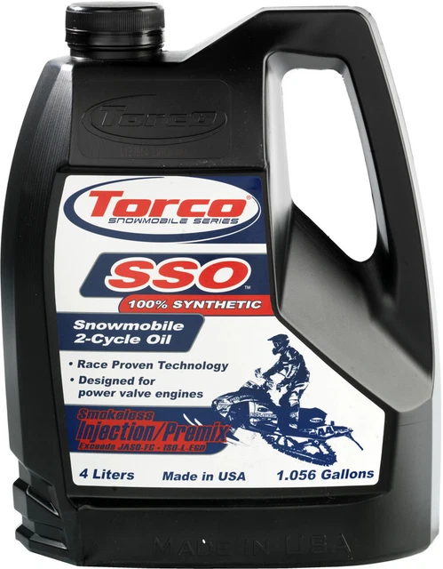 Torco S960066SE 100% Synthetic Smokeless Snowmobile 2T Oil 4L.
