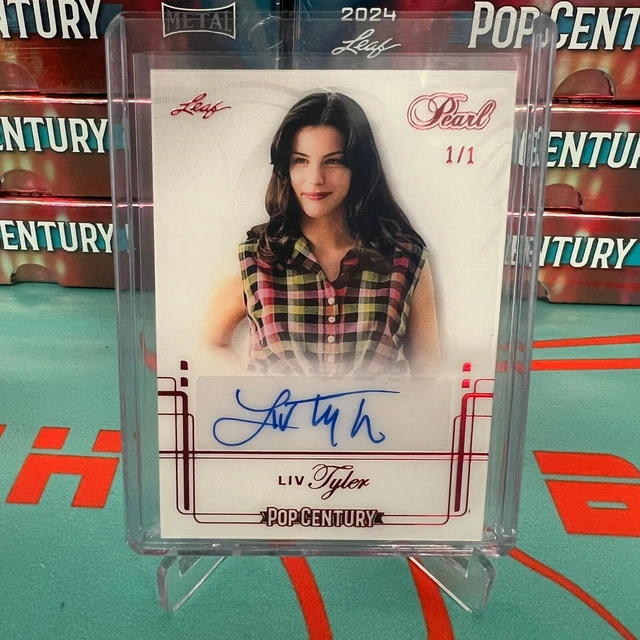 2024 LEAF METAL Pop Century Liv Tyler Pearl 1/1 Auto One of One 275.00
