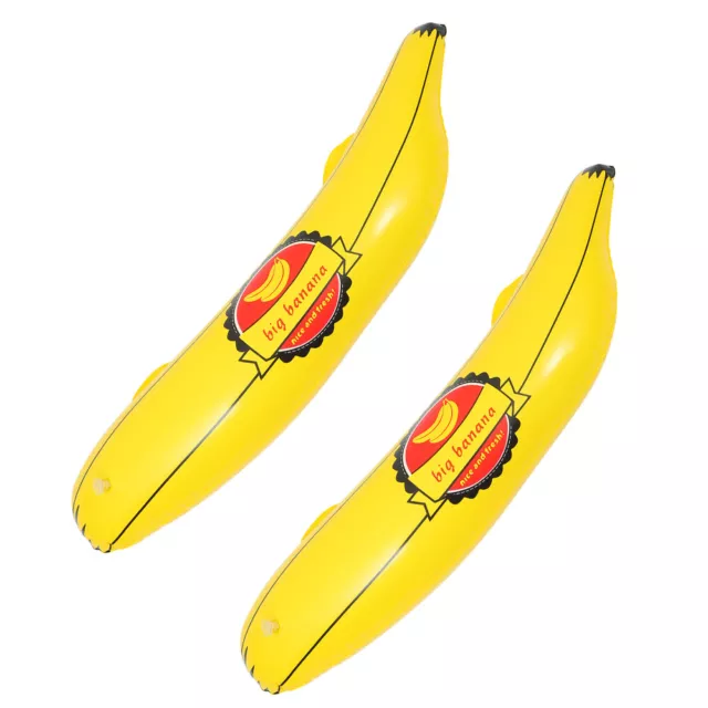 2 Pcs Jouet Gonflable En Pvc Banane Drôle Accessoires
