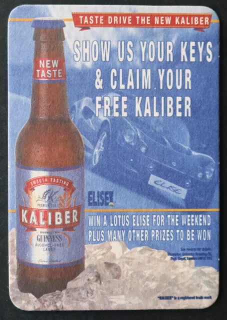 Sous-bock merry GUINNESS KALIBER taste drive beermat coaster 22