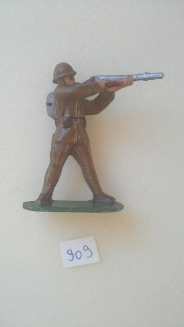 Figurine Soldat Marine JRD France – 1935, Tirant Au Fusil à Genou, 7,5 Cm