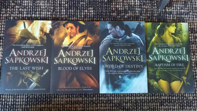 The Witcher Book Collection Job Lot Of 4 Like New Novels By Andrzej Sapkowski