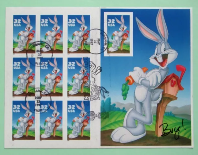 Looney Tunes Stamp Sheet Set USPS Full Pane Bugs Bunny $0.32 Sealed