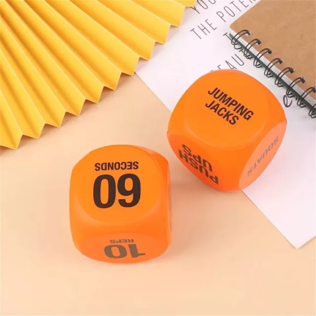 PU foaming Exercise Dice Orange Fitness Decision High Quality Workout Dice