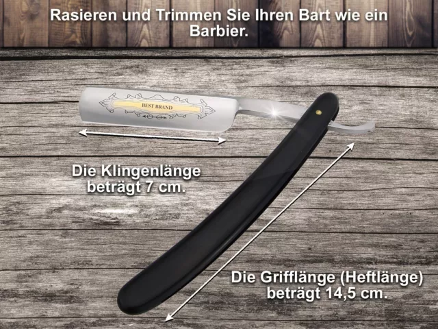 Rasiermesser-Set mit Leder Streichriemen und Solingen Schleifpaste Rasierer Set 2