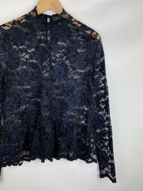 Ganni Flynn Lace ladies tunic blouse size 38 / M 3