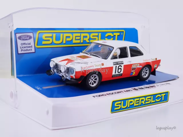 Slot car scalextric superslot H4324 Ford Escort MK1 - Rac Rally 1971