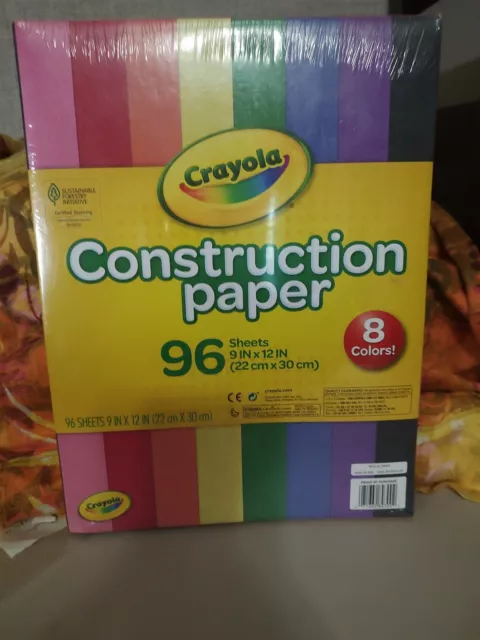 Crayola Construction Paper 120 / 240 / 500 Sheets 10 Different Colours NEW