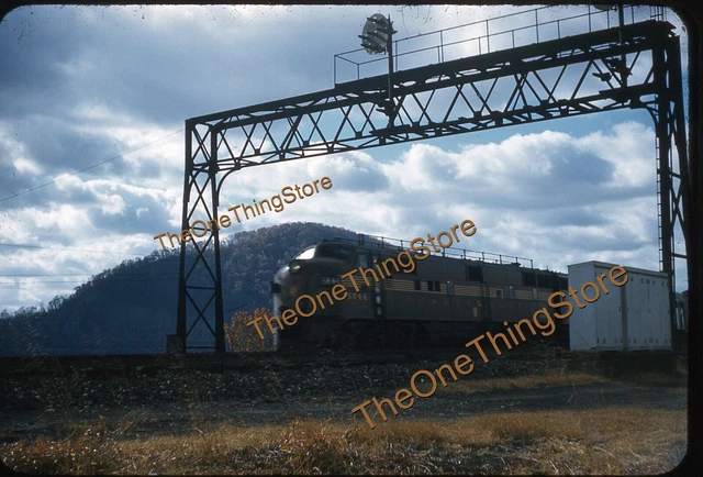 Pennsylvania RR Train 5844 Rockville Bridge 1950s 35mm Slide Original Kodachrome