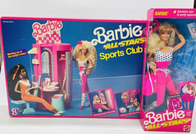 Jogo Barbie All Stars Home Gym Mattel 1989 #7440 NOVO