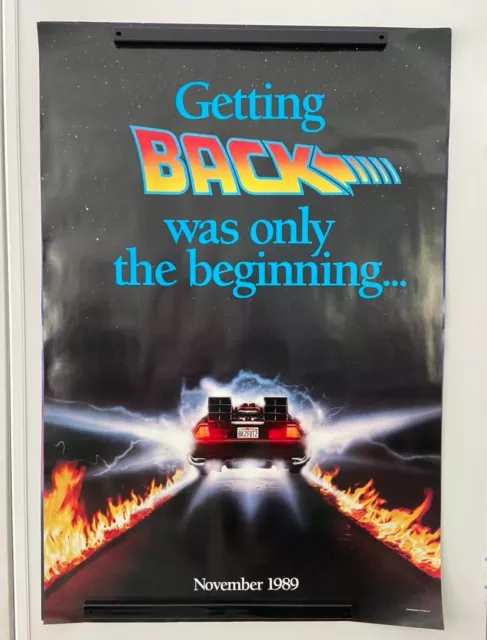 BACK TO THE FUTURE PART II MOVIE POSTER ORIGINAL ROLLED 27x40/ Single Sided