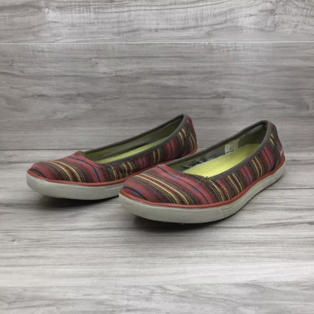 EDDIE BAUER FLATS Women's 10 Canvas Slip On Shoes $28.99 - PicClick