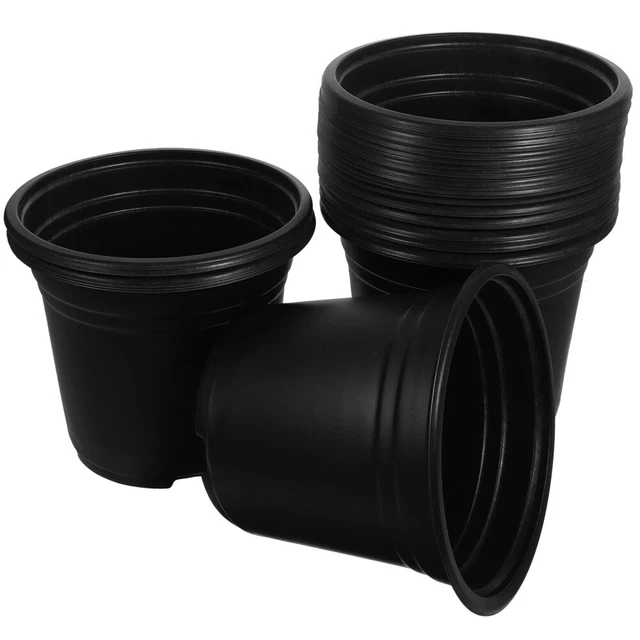 50pcs Succulent Pots Plastique Pottes de pépinière en plastique