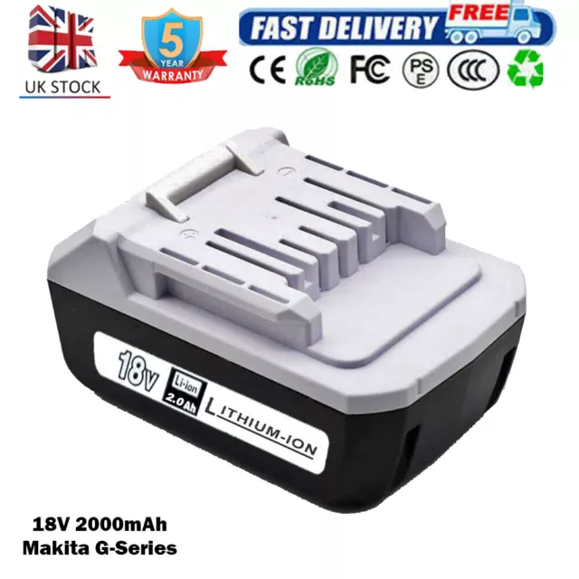 18V 2000mAh Li-ion Battery For Genuine Makita BL1813G DF457D HP457D JV183D TD127