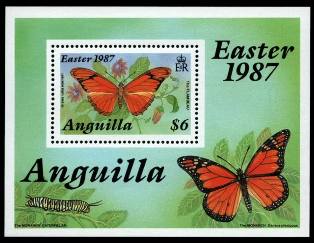 Anguilla 1987 - Mi-Nr. Block 75 ** - MNH - Schmetterlinge / Butterflies