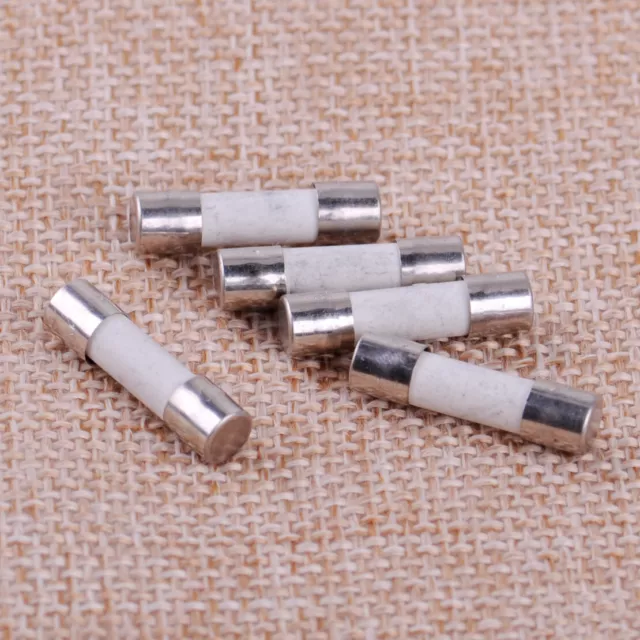 10x T6.3A H250V Miniature Slow Blow Cartridge Ceramic Fuses Time Delay 5x20mm Nm