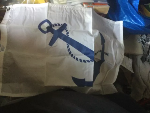 Fleet Captain Yacht Flag Blue Ship Anchor Dura-Lite Nylon 15x23" Made in USA
