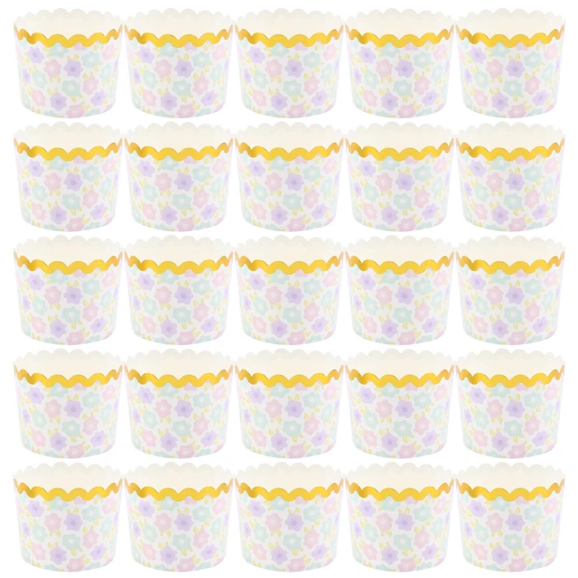 50 pz tazza di carta torta padella monouso tazza da forno abbronzatura