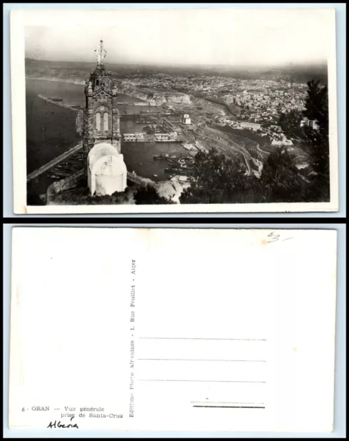 ALGERIA RPPC Photo Postcard - Oran, Vue Generale prise de Santa Cruz GZ13