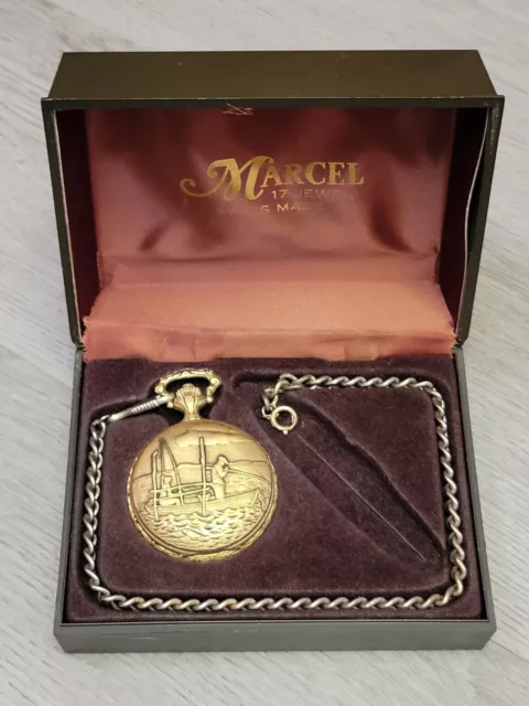 Marcel pocket watch 17 jewels deals