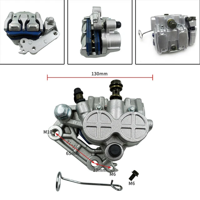 Motorcycle Front Brake Lower Pump Master Hydraulic Disc Cylinder Calipers Set