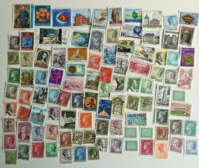 Luxembourg Stamps Collection - 100 to 1000 Different Stamps