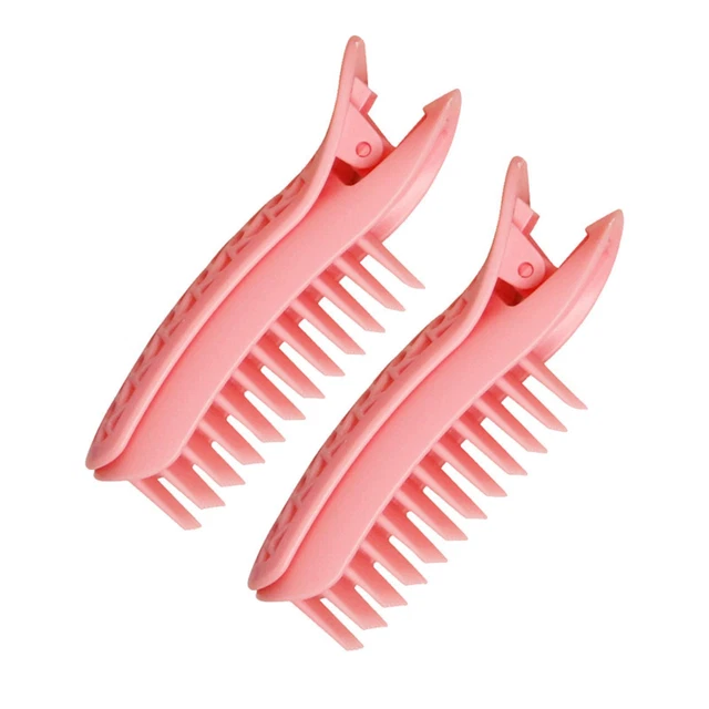2x Curling Clamps Styling Tool accesorios de peluquería para cabello largo corto