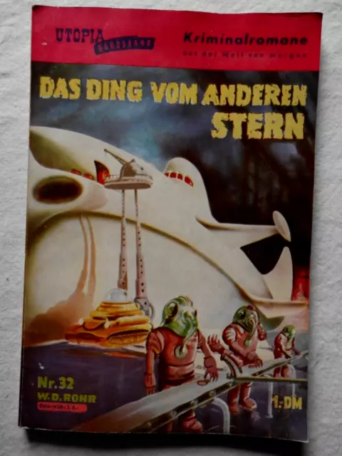 Pabel Verlag UTOPIA Grossband  KRIMI Das Ding vom anderen Stern von 1958 Rarität