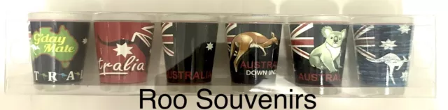 6x Australian Souvenir Shot Glasses - 4 Sets to Choose From 2
