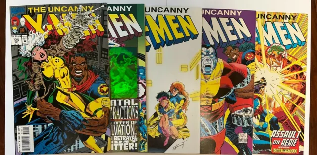 The Uncanny X-MEN Lot Of 5 301 302 303 304 And 305 1993