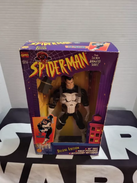 The Punisher Spider-Man 10" Deluxe Edition MARVEL COMICS Legends Toy Biz NEW