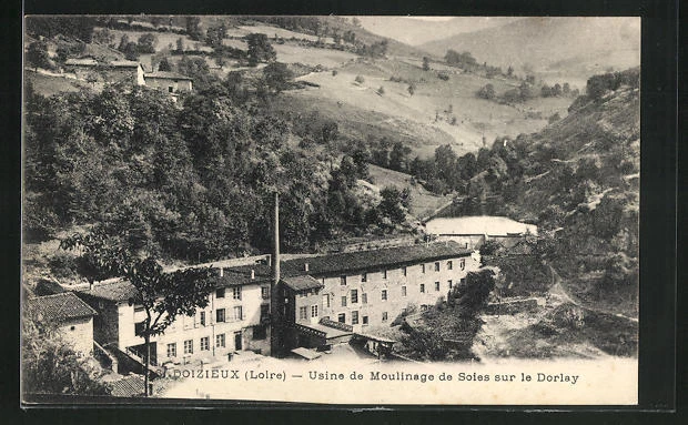 CPA Doizieux, Silk Milling Plant on the Dorlay