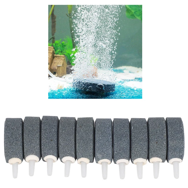 10Pcs FishTank Air Bubble Stone Aerator Pond Disc Pump Aquarium Hydroponic Pump