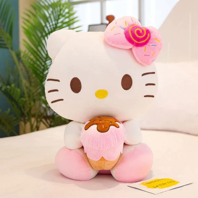 Sanrio 30Cm Hello Kitty Filling Plush Toys Stuffed Animal Kawaii Room Decorate G