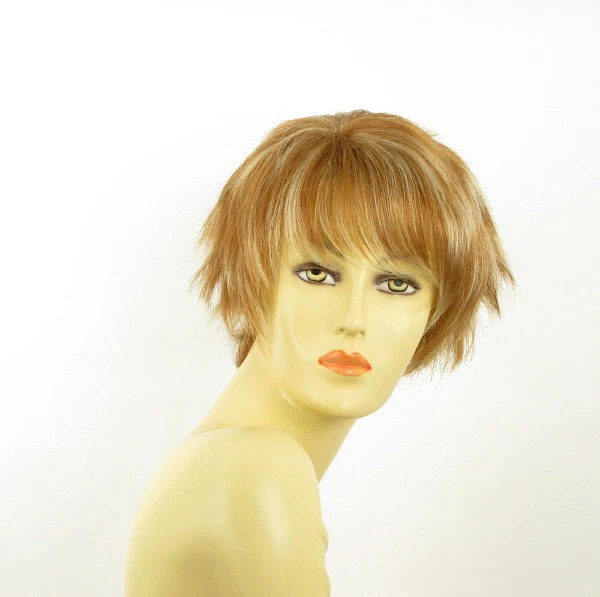 Perruque Courte Femme Eleonore F27613 - Blond Foncé Méché Blond Clair - Neuf Avec étiquettes