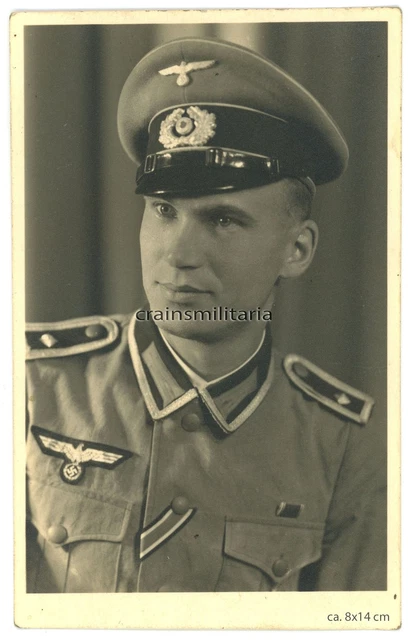 ORIG. FOTO AK Portrait 246.ID Grenadier Feldwebel mit Sommerbluse 1943 ...