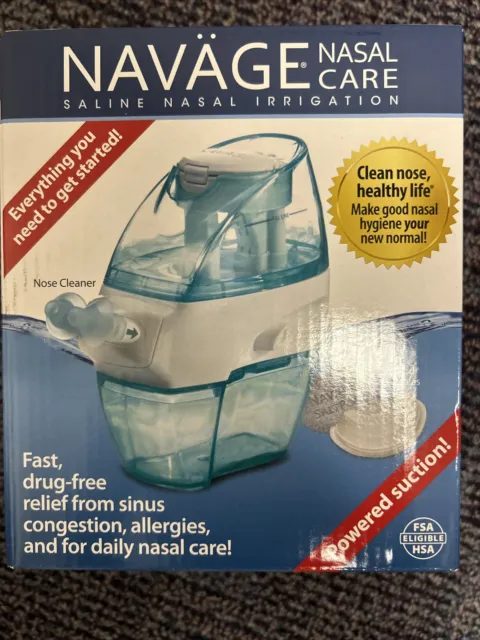 Navage Nasal Care Saline Nasal Irrigation System Nose Cleaner w/ pods