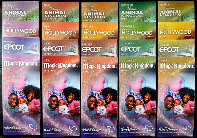Theme Part Guide Map 2023 WALT DISNEY World Theme Park Guide Maps £2.22 - PicClick UK