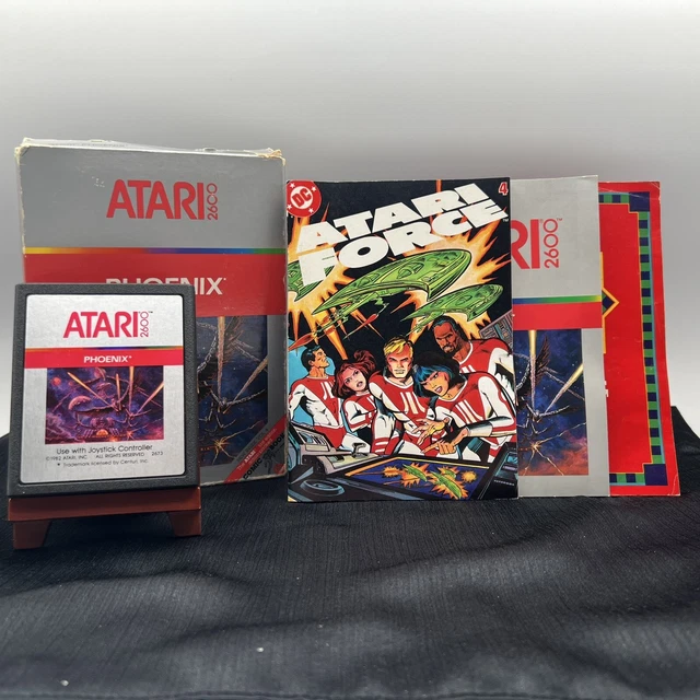 Phoenix Atari 2600, 1982 Complete In Box Manual, Atari Force #4 DC Mini Comic
