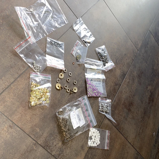 Perle In Vetro "half Silver Plated", "light Steel Blue" - 6x5mm - Foto 11