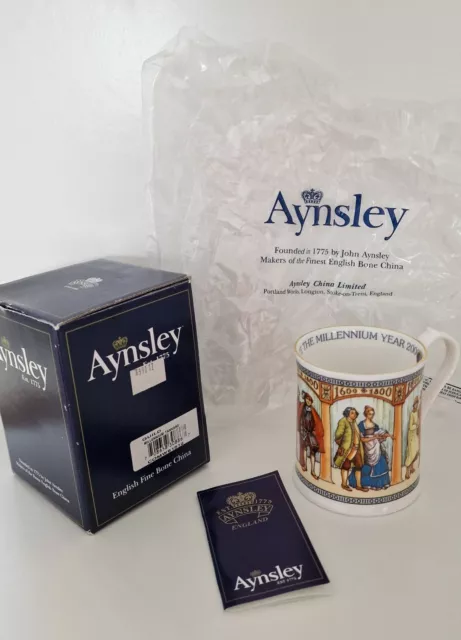 Aynsley Millennium Tankard Mug Brand New In Box English Fine Bone China