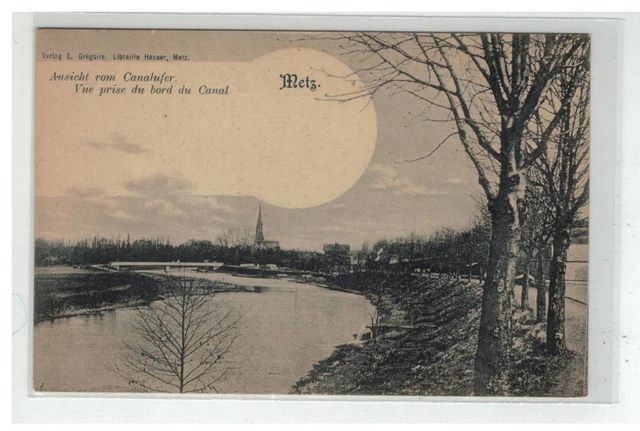 57 Metz Vue Prise Du Bord Du Canal
