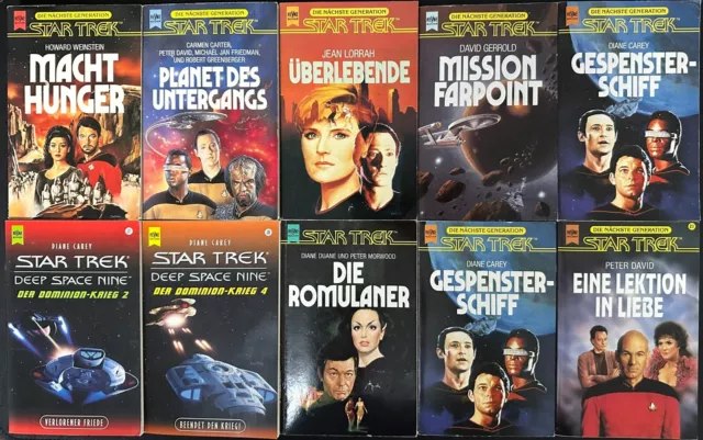 Star Trek Bücher von Heyne - AUSWAHL - Die nächste Generation, Deep Space Nine