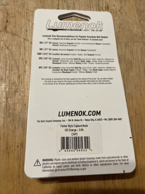 lumenok crossbow nocks burt coyote