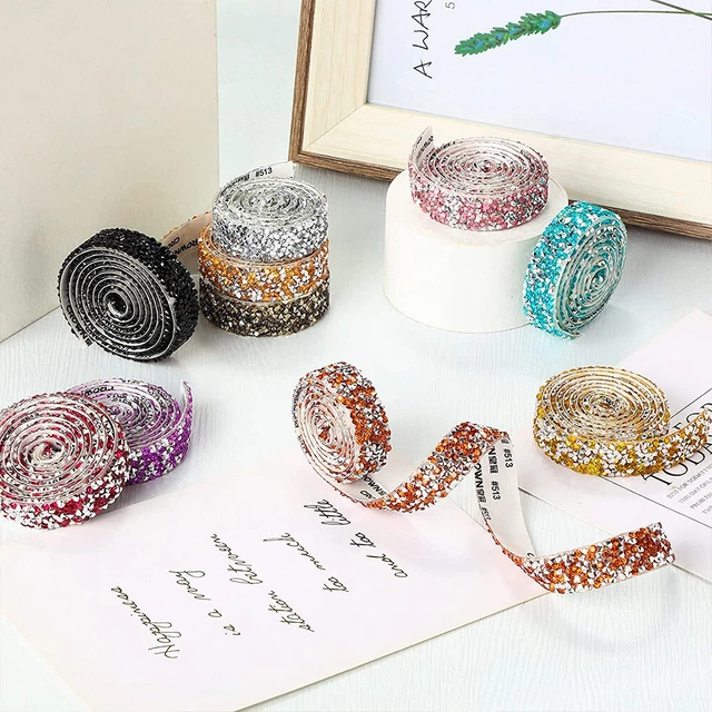 1 st zelfklevende kristal strass sticker diamant lint DIY sticker strass steentjes voor kunstnijverheid, DIY evenement auto telefoon decoratie kopen vanaf een prijs van 6.79