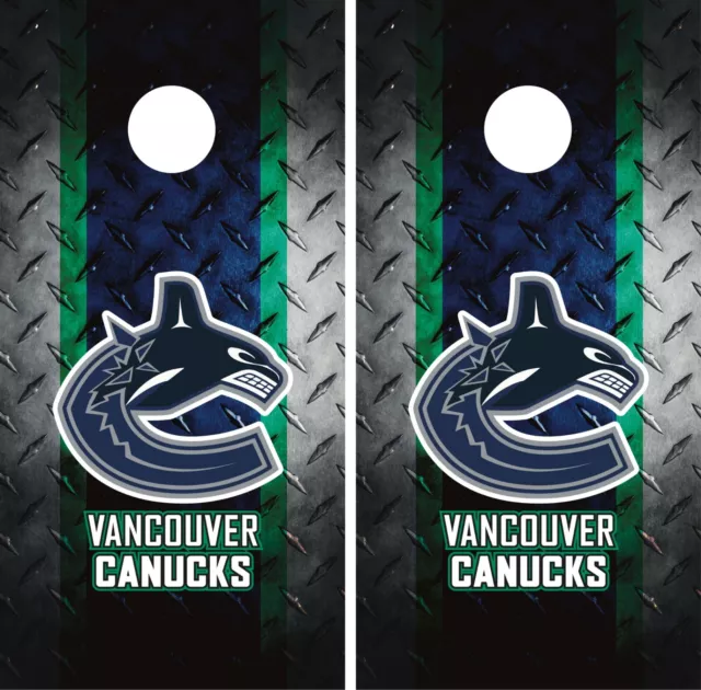 Vancouver Canucks Cornhole Wrap Skin Decal NHL Sports Board Decal Sticker