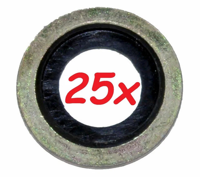 25X OIL DRAIN Sump Plug Washers/Seals Rings Fits Citroen Peugeot DS